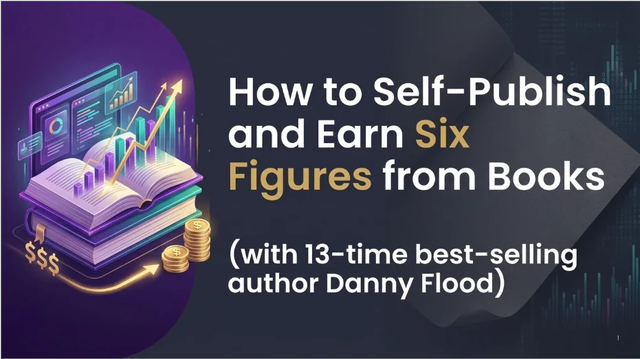 Title slide: How to self-publish and earn six figures from books