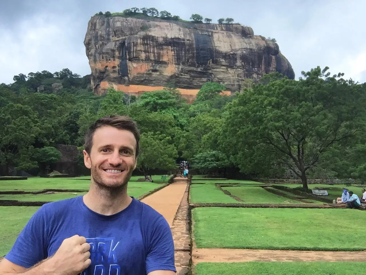 Danny in front of Sigiriya rock fortress